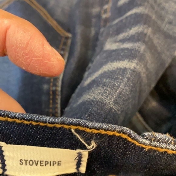 MADEWELL HIGH WAIST ANKLE STOVEPIPE JEANS SIZE 24 DARK WASH - Picture 6 of 7